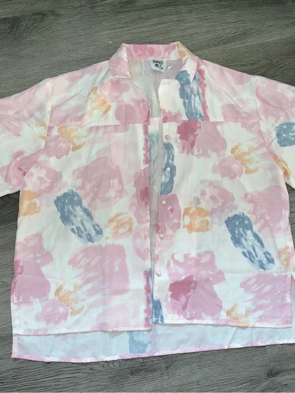Princess Polly Caraliia Button Down Beach Shirt
